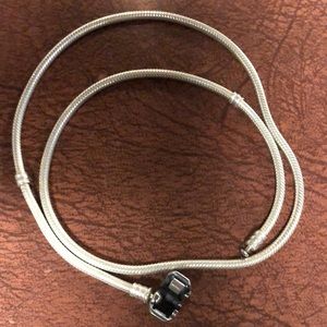 Authentic Pandora snake chain necklace